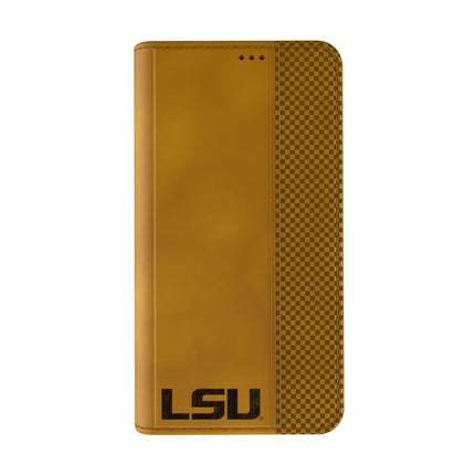 Louisiana State University Tigers Burn Folio Phone Case for Apple iPhone