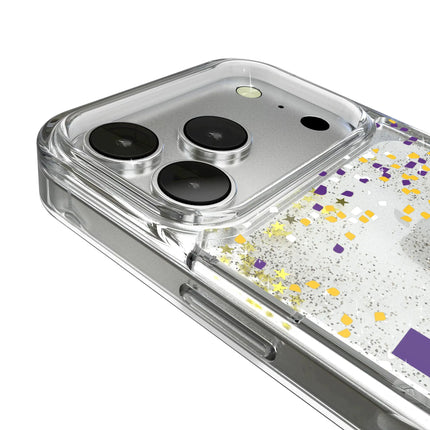 Louisiana State University Tigers Confetti Glitter Phone Case for Apple iPhone