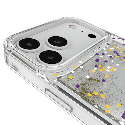 Louisiana State University Tigers Confetti Glitter Phone Case for Apple iPhone
