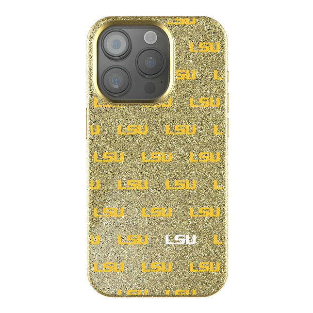 Louisiana State University Tigers Fashion Pattern Bling Phone Case for Apple iPhone