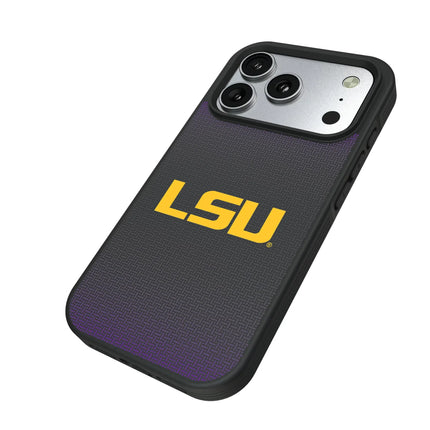 Louisiana State University Tigers Linen Bump Phone Case for Apple iPhone