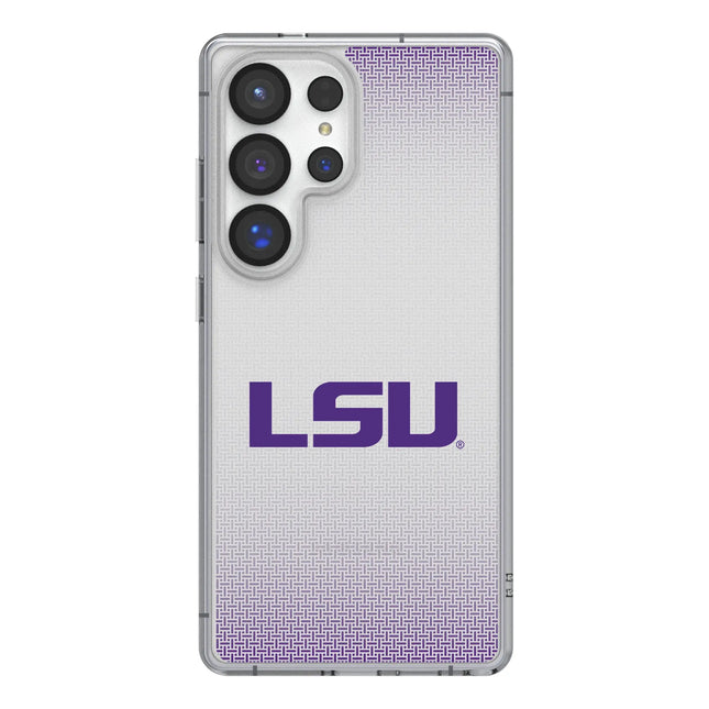 Louisiana State University Tigers Linen Clear Phone Case for Samsung Galaxy