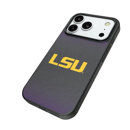 Louisiana State University Tigers Linen MagSafe Compatible Phone Case for Apple iPhone