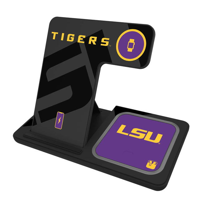 Louisiana State University Tigers Monocolor Tilt 3 in 1 Charging Station