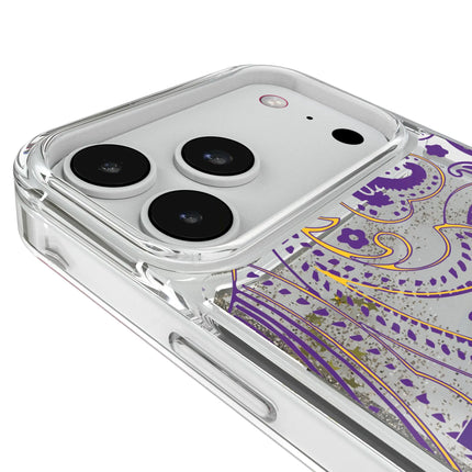 Louisiana State University Tigers Paisley Glitter Phone Case for Apple iPhone