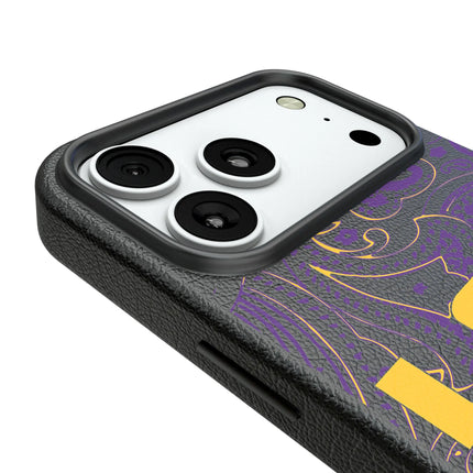Louisiana State University Tigers Paisley MagSafe Compatible Phone Case for Apple iPhone