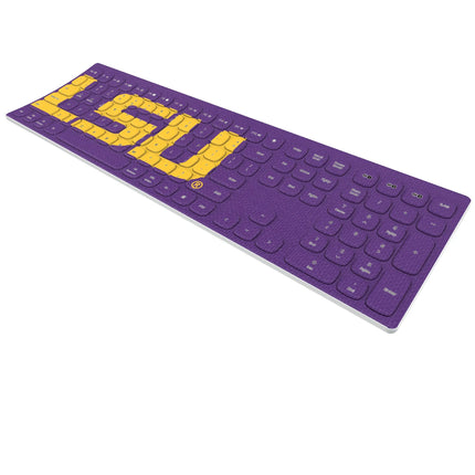 Louisiana State University Tigers Solid Curved Wireless Keyboard