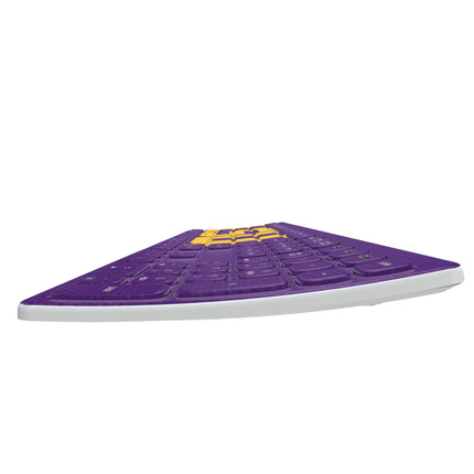 Louisiana State University Tigers Solid Curved Wireless Keyboard