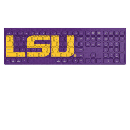 Louisiana State University Tigers Solid Curved Wireless Keyboard