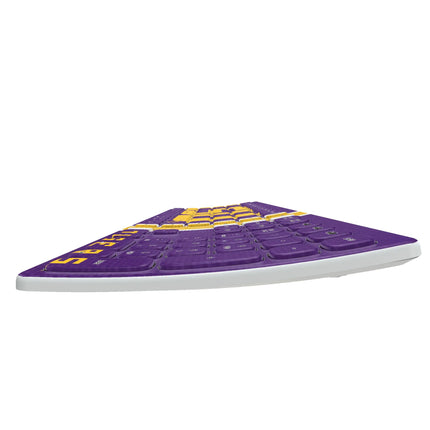 Louisiana State University Tigers Stripe Curved Wireless Keyboard
