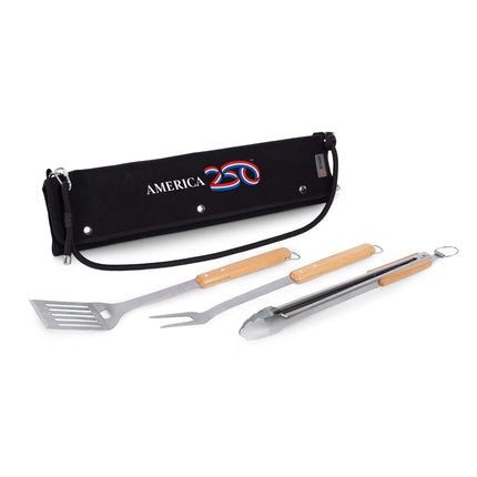 America 250 - BBQ Roll Up 3 Piece Set