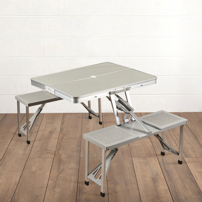 Aluminum Portable Picnic Table with Seats