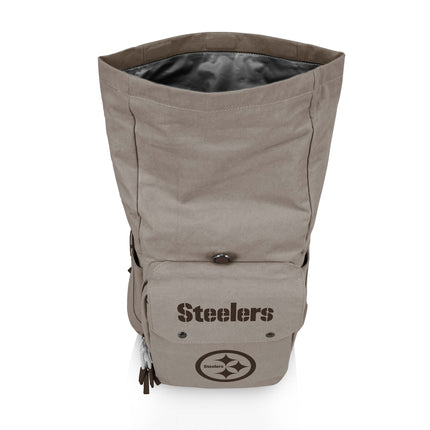 Pittsburgh Steelers - Carmel Roll Top Picnic Backpack Cooler