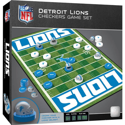 Detroit Lions Checkers Board Game