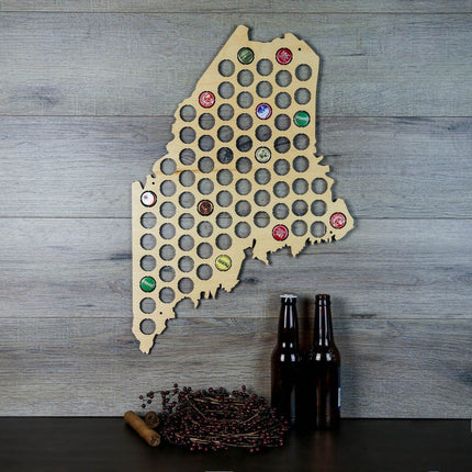 Maine Beer Cap Map
