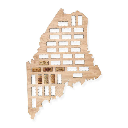 Maine Wine Cork Map