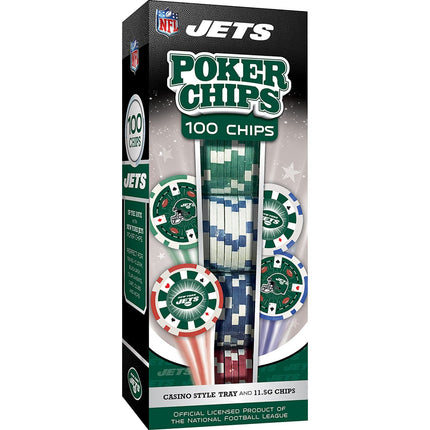 New York Jets 100 Piece Poker Chips