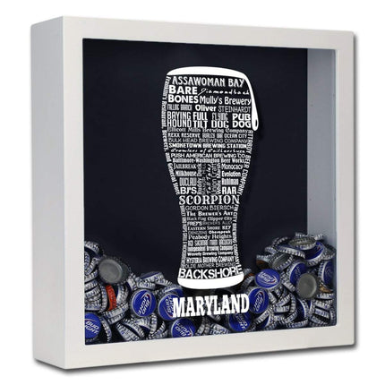 Maryland Beer Typography Shadow Box