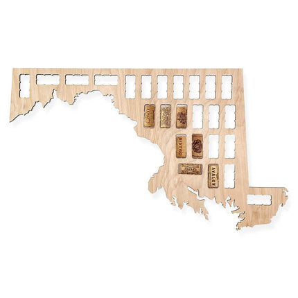 Maryland Wine Cork Map