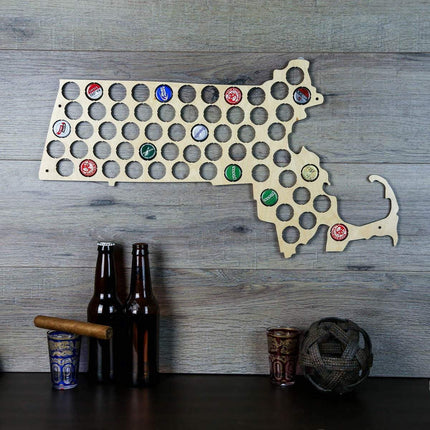 Massachusetts Beer Cap Map