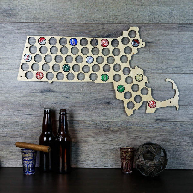 Massachusetts Beer Cap Map