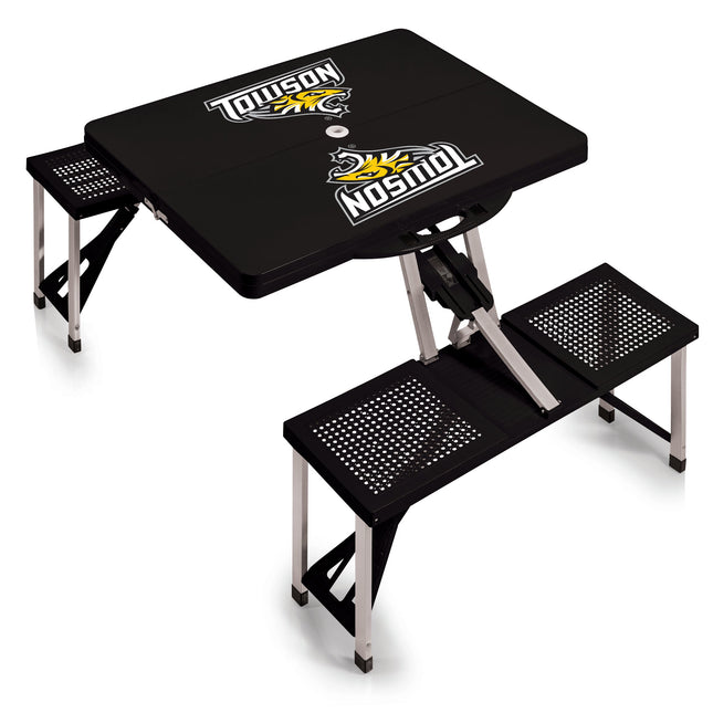 Towson University Tigers Picnic Table Portable Folding Table w Seats
