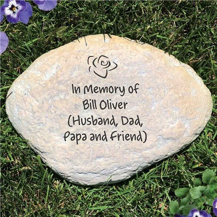 Engraved Any Message Memorial Stone - Large