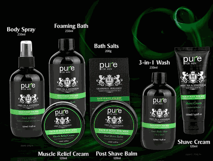 Men's Luxury Green Tea & Lemongrass Skincare Gift Set