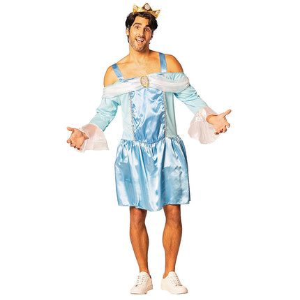 Men's Blue Cinderfella Polyester Dress Costume