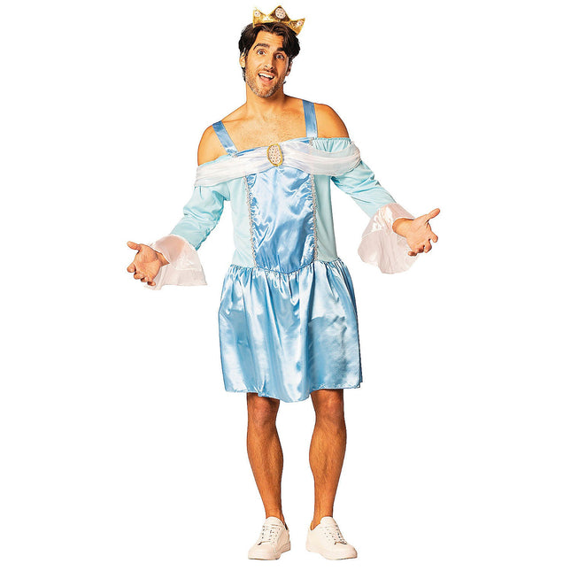 Men's Blue Cinderfella Polyester Dress Costume