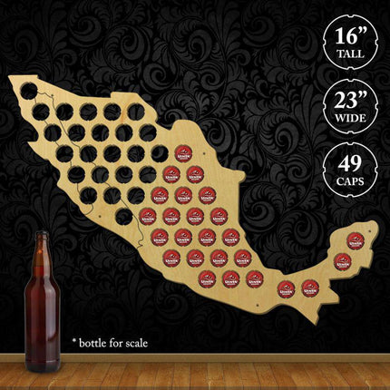 Mexico Beer Cap Map