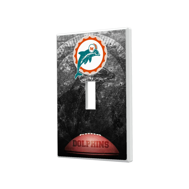 Miami Dolphins 1966-1973 Historic Collection Legendary Hidden-Screw Light Switch Plate