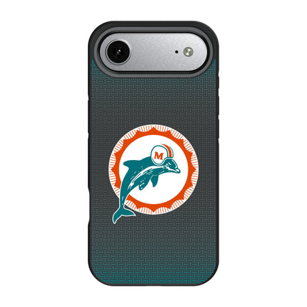 Miami Dolphins 1966-1973 Historic Collection Linen Bump Phone Case for Apple iPhone