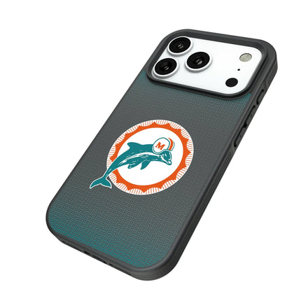 Miami Dolphins 1966-1973 Historic Collection Linen Bump Phone Case for Apple iPhone