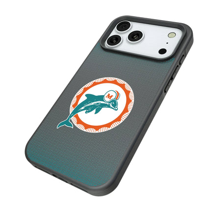 Miami Dolphins 1966-1973 Historic Collection Linen Bump Phone Case for Apple iPhone