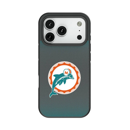 Miami Dolphins 1966-1973 Historic Collection Linen Bump Phone Case for Apple iPhone