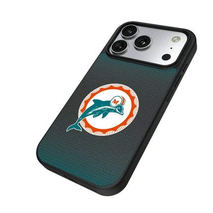 Miami Dolphins 1966-1973 Historic Collection Linen MagSafe Compatible Phone Case for Apple iPhone