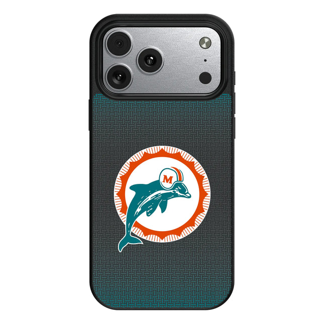 Miami Dolphins 1966-1973 Historic Collection Linen MagSafe Compatible Phone Case for Apple iPhone