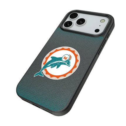 Miami Dolphins 1966-1973 Historic Collection Linen MagSafe Compatible Phone Case for Apple iPhone