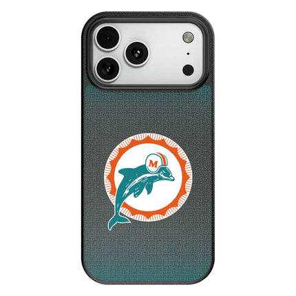 Miami Dolphins 1966-1973 Historic Collection Linen MagSafe Compatible Phone Case for Apple iPhone