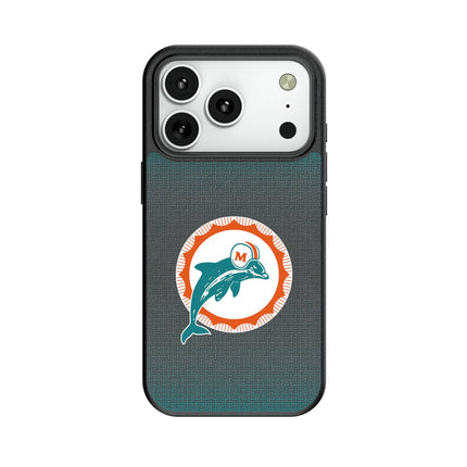 Miami Dolphins 1966-1973 Historic Collection Linen MagSafe Compatible Phone Case for Apple iPhone