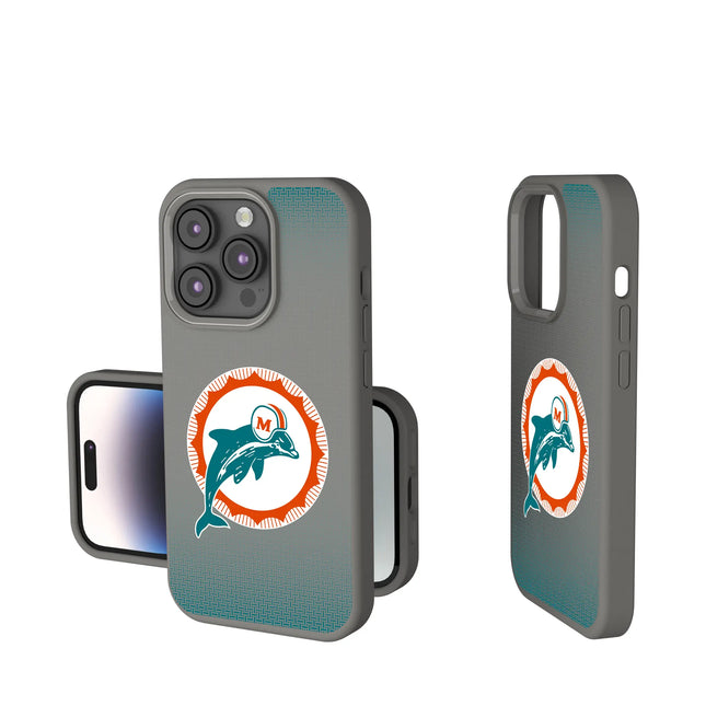 Miami Dolphins 1966-1973 Historic Collection Linen Soft Touch Phone Case for Apple iPhone