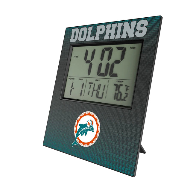 Miami Dolphins 1966-1973 Historic Collection Linen Wall Clock
