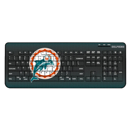 Miami Dolphins 1966-1973 Historic Collection Linen Wireless USB Keyboard