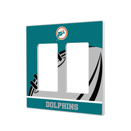 Miami Dolphins 1966-1973 Historic Collection Passtime Hidden-Screw Light Switch Plate