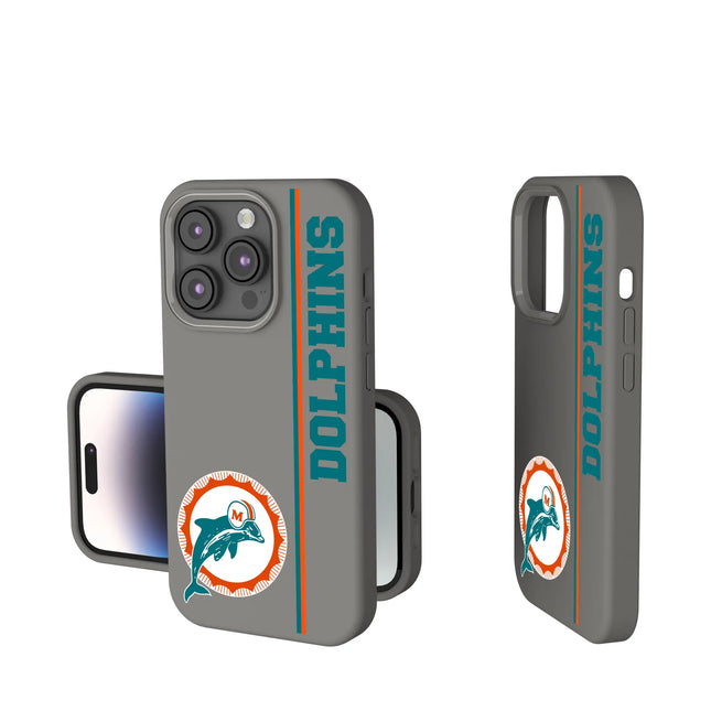 Miami Dolphins 1966-1973 Historic Collection Sidebar Soft Touch Phone Case for Apple iPhone