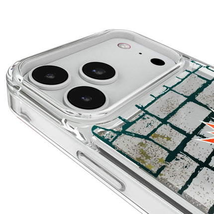 Miami Dolphins Brick Glitter Phone Case for Apple iPhone