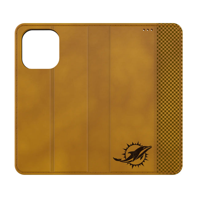 Miami Dolphins Burn Folio Phone Case for Apple iPhone