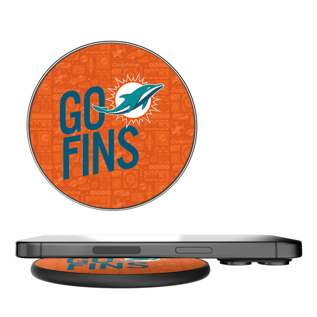 Miami Dolphins Deco 15-Watt Wireless Charger