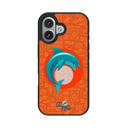Miami Dolphins Deco Bump Phone Case for Apple iPhone